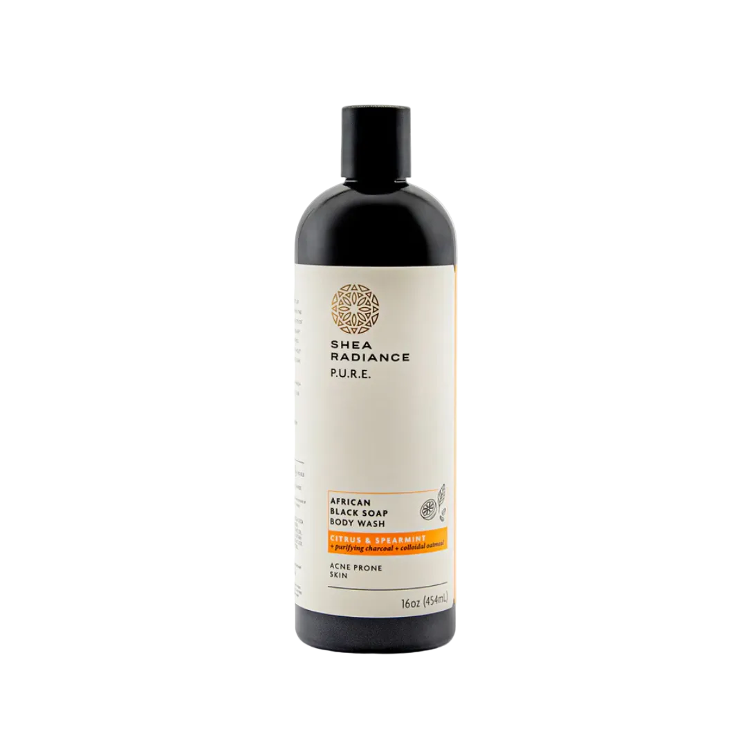 African Black Soap Body Wash with Colloidal Oatmeal for Dry & Sensitive Skin
