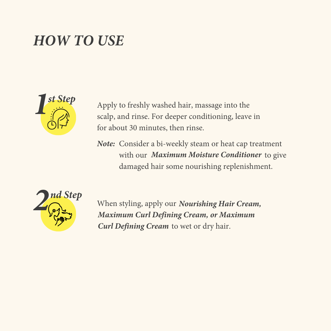 Maximum Moisture Conditioner for Dry, Brittle & Natural Hair